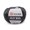 Пряжа YarnArt 'Silky Wool' 25гр 190м (35% шелковая вискоза, 65% шерсть мериноса) 335 черный