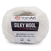 Пряжа YarnArt 'Silky Wool' 25гр 190м (35% шелковая вискоза, 65% шерсть мериноса) 347 белый