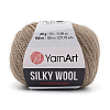 Пряжа YarnArt 'Silky Wool' 25гр 190м (35% шелковая вискоза, 65% шерсть мериноса) 342 серо-бежевый