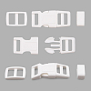 A03001037-10 Фастекс, рамка и рамка-регулятор 10мм, пластик, упак(2 комплекта) Hobby&Pro белый