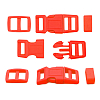 A03001037-10 Фастекс, рамка и рамка-регулятор 10мм, пластик, упак(2 комплекта) Hobby&Pro красный