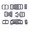 A03001037-10 Фастекс, рамка и рамка-регулятор 10мм, пластик, упак(2 комплекта) Hobby&Pro серый