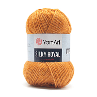 Пряжа YarnArt 'Silky Royal' 50гр 140м (35% шелковая вискоза, 65% шерсть мериноса) (445 горчичный)