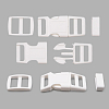 A03001037-15 Фастекс, рамка и рамка-регулятор 15мм, пластик, упак(2 комплекта) Hobby&Pro белый