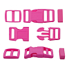 A03001037-15 Фастекс, рамка и рамка-регулятор 15мм, пластик, упак(2 комплекта) Hobby&Pro розовый