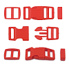 A03001037-15 Фастекс, рамка и рамка-регулятор 15мм, пластик, упак(2 комплекта) Hobby&Pro красный