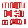 A03001037-K-20 Фастекс, рамка и рамка-регулятор 20мм, пластик, упак(2 комплекта) Hobby&Pro красный