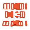 A03001037-K-20 Фастекс, рамка и рамка-регулятор 20мм, пластик, упак(2 комплекта) Hobby&Pro оранжевый