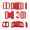 A03001037-K-25 Фастекс, рамка и рамка-регулятор 25мм, пластик, упак(2 комплекта) Hobby&Pro красный