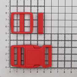 A03001037-K-25 Фастекс, рамка и рамка-регулятор 25мм, пластик, упак(2 комплекта) Hobby&Pro