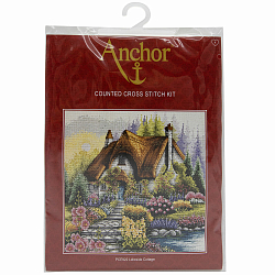 PCE922 Набор для вышивания Anchor 'Коттедж на берегу озера' 31х31 см