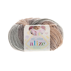 Пряжа ALIZE 'Baby wool batik' 50гр. 175м (20% бамбук, 40% шерсть, 40% акрил)