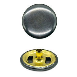 5663 Кнопка 5/17 (S-образная) 17мм (A) цв.металл, черный никель