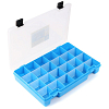 ТИП-7 Коробка, 6 съёмных перегородок, 24 ячейки, 274*188*45 мм голубой