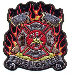 AD1186 Термоаппликация Firefighter (пожарное дело), 9*9 см, Hobby&Pro
