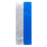 Бумага креповая упаковочная металлик, 50*200 см, 2 цвета, 'Сине-серебрянный', Astra&Craft