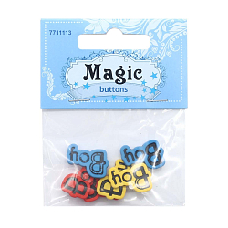 Декоративный элемент 'Boy' пластик, 6шт/упак, Magic Buttons