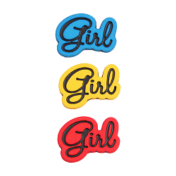 Наборы пуговиц для скрапбукинга MB Декоративный элемент 'Girl' пластик, 6шт/упак, Magic Buttons