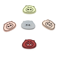 Животные Декоративный элемент 'Поросята' пластик, 5шт/упак, Magic Buttons