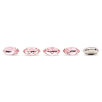 МЦ011НН715 Хрустальные стразы в цапах формы 'миндаль', розовый 7х15 мм, 5 шт. Astra&Craft