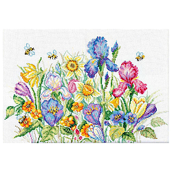 М095 Набор для вышивания RTO 'Садовые цветы', 35х25 см