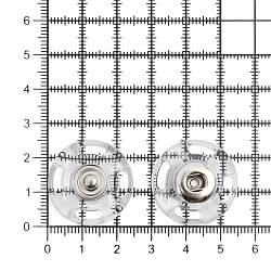 MS K-55 Кнопка пришивная 25мм, clear