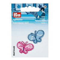 925267 Термоаппликация Бабочки, малые, розовый/синий цв. Prym