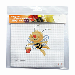 214 Набор для вышивания Hobby & Pro Kids 'Пчелка' 19*18см