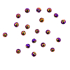 11379 Бусины стеклянные, гальваника, граненые, круглые, 6мм, 20шт/упак 4-фиолет