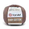 Пряжа YarnArt 'Baby Cotton' 50гр 165м (50% хлопок, 50% акрил) 407 светло-коричневый