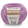 Пряжа YarnArt 'Baby Cotton' 50гр 165м (50% хлопок, 50% акрил) 415 сиреневый