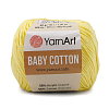 Пряжа YarnArt 'Baby Cotton' 50гр 165м (50% хлопок, 50% акрил) 431 пыльно-желтый