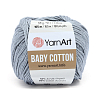 Пряжа YarnArt 'Baby Cotton' 50гр 165м (50% хлопок, 50% акрил) 452 серый