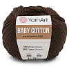 Пряжа YarnArt 'Baby Cotton' 50гр 165м (50% хлопок, 50% акрил) 408 молочный шоколад