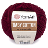 Пряжа YarnArt 'Baby Cotton' 50гр 165м (50% хлопок, 50% акрил) 428 бордо
