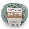 Пряжа YarnArt 'Baby Cotton' 50гр 165м (50% хлопок, 50% акрил) 439 зеленая бирюза