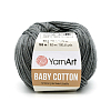Пряжа YarnArt 'Baby Cotton' 50гр 165м (50% хлопок, 50% акрил) 454 фиолетово-серый