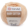 Пряжа YarnArt 'Baby Cotton' 50гр 165м (50% хлопок, 50% акрил) 411 светло-розовый