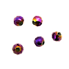 11394 Бусины стеклянные, гальваника, граненые, круглые, 12мм, 5шт/упак 4-фиолет