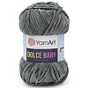 Пряжа YarnArt 'Dolce Baby' 50гр 85м (100% микрополиэстер) 760 серый