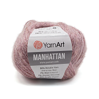 Пряжа YarnArt 'Manhattan' 50гр 200м (56% металлик, 7% шерсть, 7% вискоза, 30% акрил) (909 розовый)