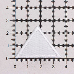 925277 Аппликация Треугольник, белый цв. Prym