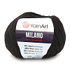 Пряжа YarnArt 'Milano' 50гр 130м (8% альпака, 20% шерсть, 8% вискоза, 64% акрил) 850 черный
