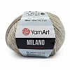Пряжа YarnArt 'Milano' 50гр 130м (8% альпака, 20% шерсть, 8% вискоза, 64% акрил) 870 молочный