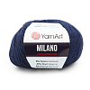 Пряжа YarnArt 'Milano' 50гр 130м (8% альпака, 20% шерсть, 8% вискоза, 64% акрил) 877 синий