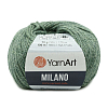 Пряжа YarnArt 'Milano' 50гр 130м (8% альпака, 20% шерсть, 8% вискоза, 64% акрил) 875 зеленый