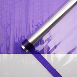 ПОП007 Пленка с окном, цв. фиолетовый, 70см*9,14м +/-5%