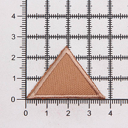 925327 Аппликация-заплатка Треугольники, 2 шт., темно-бежевый цв. Prym