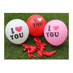 AR705 Воздушные шары красные 'I Love you' 10шт/упак