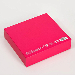 7303216 Коробка подарочная складная 'Фуксия', 20*18*5 см